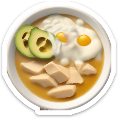 Plato de Sopa de ajiaco sticker