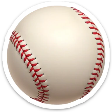 Cinematic Realistic Baseball Scene Emoji, depicted as an action-packed moment of a baseball in play with dynamic motion blur and crisp detailed textures, rendered with vibrant nostalgic lighting that captures the spirit of America's favorite pastime. sticker