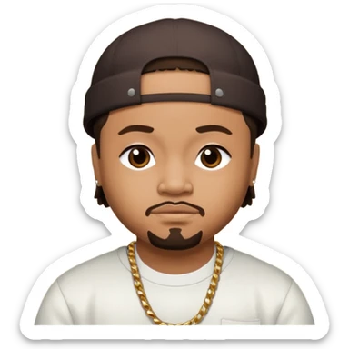 J-Boog of B2K with dark brown hair sticker