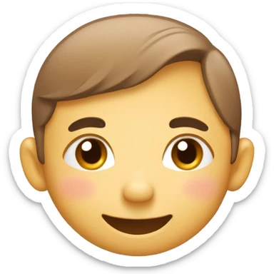 Shy Smile – A blushing, slightly tilted smile with closed eyes, giving a shy but heartwarming vibe. sticker