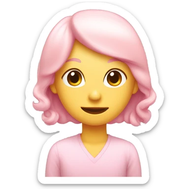 Light pink postcard  sticker