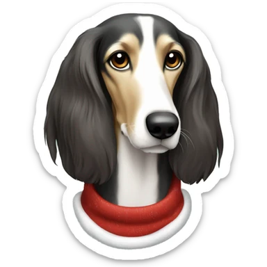 Saluki dog in christmas Sweatshirt  sticker