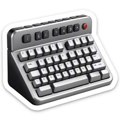 Mechanical keyboard chilling in sauna. sticker