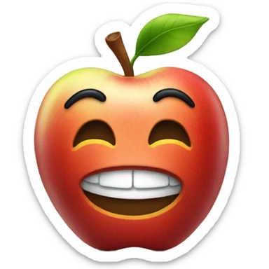 apple wearing nyc shirt sticker