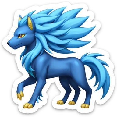 Luxray-Manectric-Suicune-Solgaleo-fusion sticker