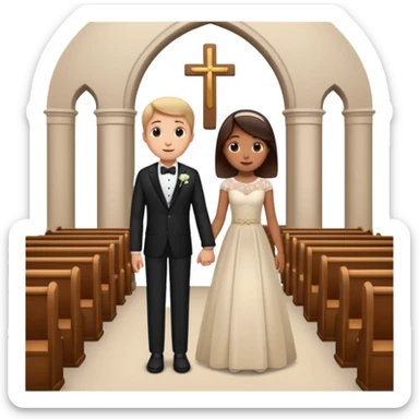 church marriage sticker