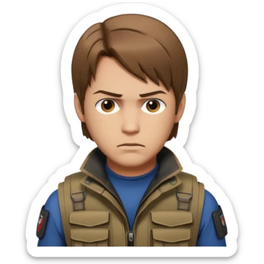 Leon Kennedy from resident evil 4 sticker