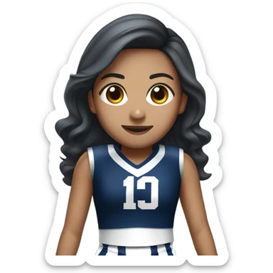 Asian Dallas cowboys cheerleader  sticker