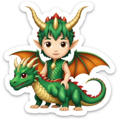 Dragon child getup sticker
