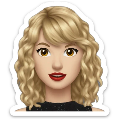 taylor swift in bad reputation sticker