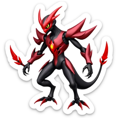 Bisharp-Scizor-Darkrai-Fakémon-hybrid-creature (full body)  sticker