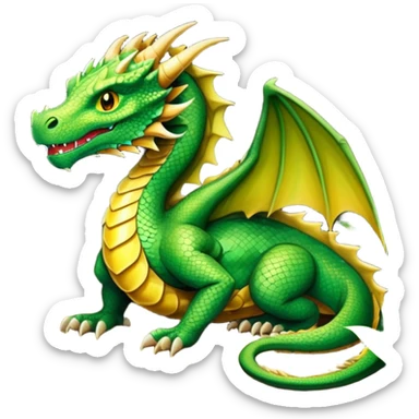 generate realistic detailed dragon in cave inside view sticker