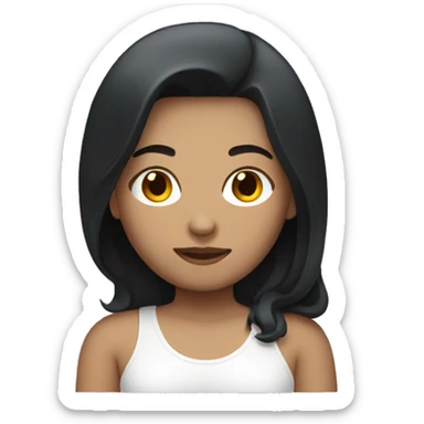 Lesbian couple (one with white skin and Black hair) (one with white skin and red hair) sticker