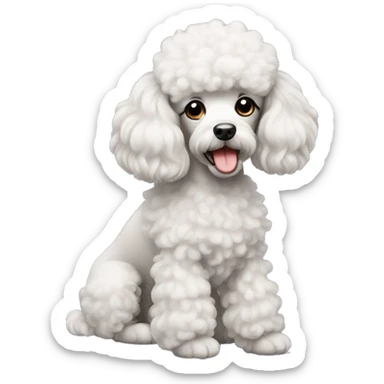 Poodle  sticker