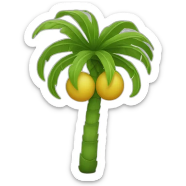 Keen V et un palmier sticker