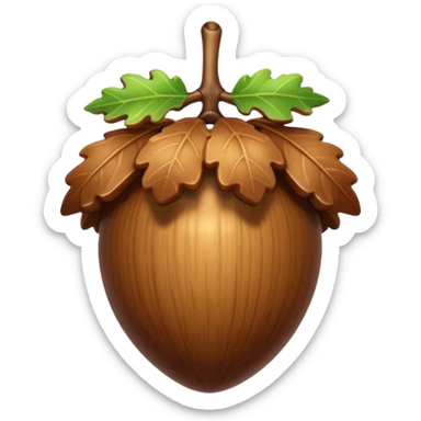 oak acorn sticker