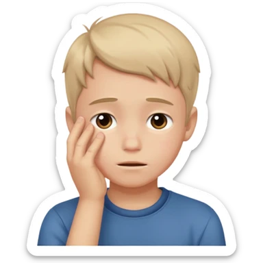 Create a shyness imoji Boys imoji Boys imoji hand in face hand in full face create a shame boys imoji  sticker