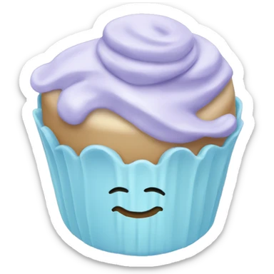 pastel blue dessert sticker