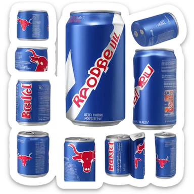 Redbull energy drink sticker