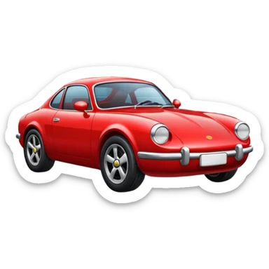 car parked on the street sticker