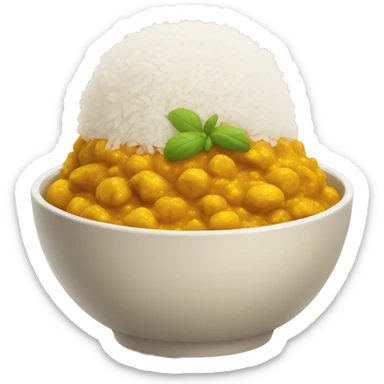 Curry rice sticker
