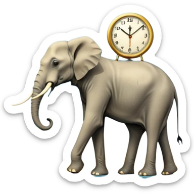 spam land surreal - surreal Salvador Dali – The Elephant long legs sticker