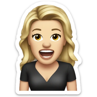 Kelly clarkson singing  sticker