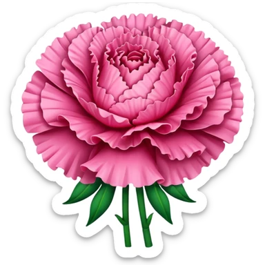 Pink carnation emojis sticker