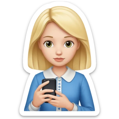 Alice in wonderland with cell phone sticker