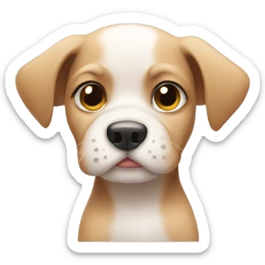 puppy giving stinky side-eye sticker