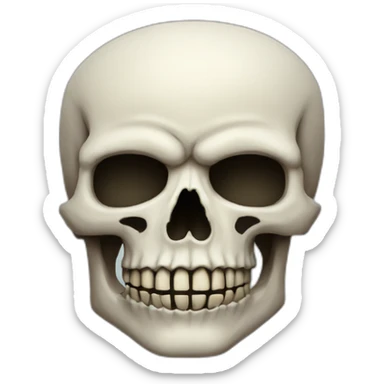 Punk rock skull sticker