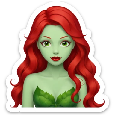 poison ivy face sticker