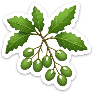 Mistletoe christmas sticker