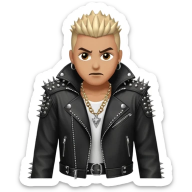 heavy metal man sticker