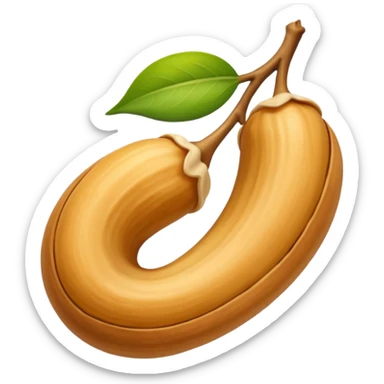 Make single simple Cashew dryfruit no leave  sticker