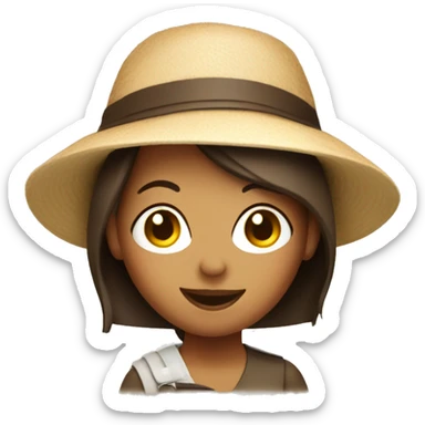 Gourmet travel type GIRL sticker