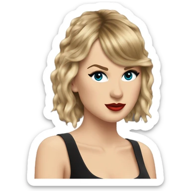 Taylor swift in her reputation era sticker