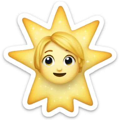 Star shape fairy sticker