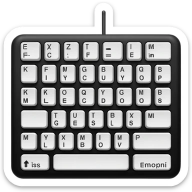A keboard sticker