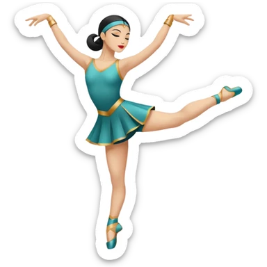 North-East (NE): "dancer_northeast: Create a minimal flat-vector dancer icon facing north-east. Pose same dynamic motion rotated to face NE. Black stroke 2px on transparent background, square canvas 1:1, SVG vector style, no text or facial features." sticker