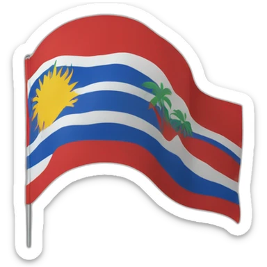 Drapeau L'île de la Réunion sticker