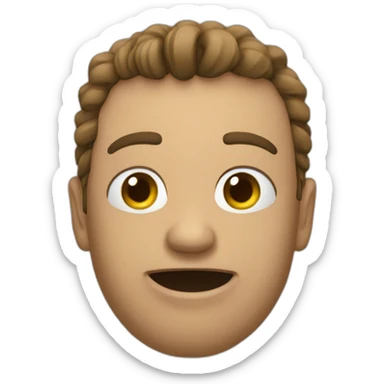 Un mec qui fait caca sticker