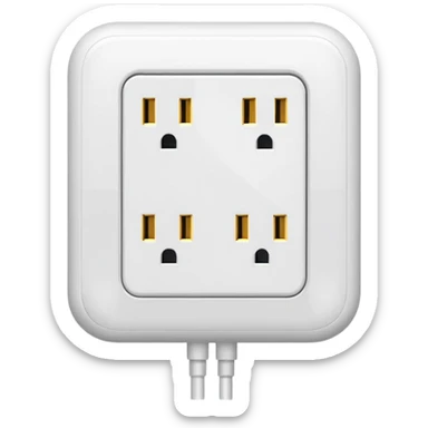 Plug & Socket in one pic  sticker