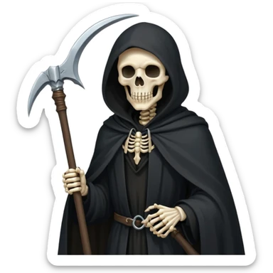 The grim reaper sticker
