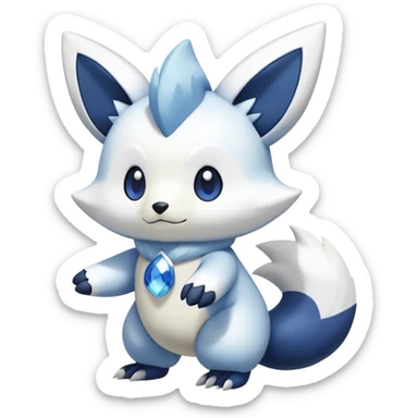 Shiny Oshawott-Meowstic-Zangoose-Hybrid (Full body) sticker