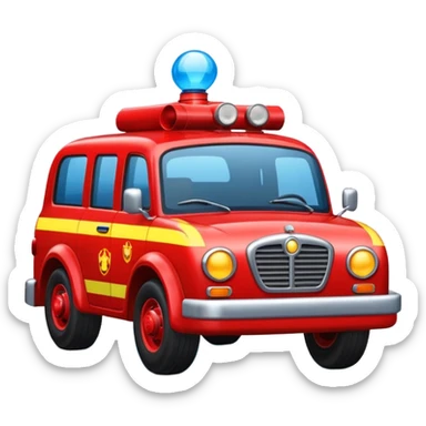 un emoji similar a este pero de una coche de bomberos sticker