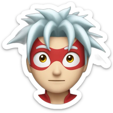 red naruto cartoon whirlpool sticker