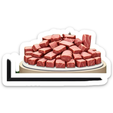  paris art city SPAM meat sculpture arty landscape  sticker
