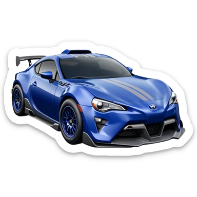 Off-road Long wheelbase widened pearly midnight dark cobalt blue 2nd generation 2025 Toyota 86 off-road hypercar racer sticker
