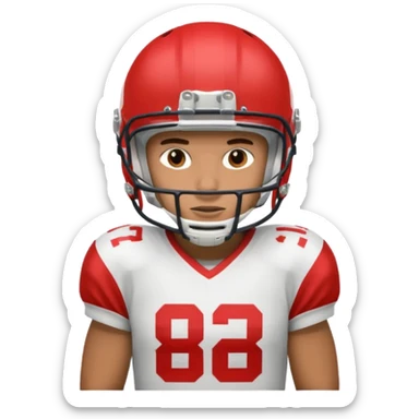 American football player sticker